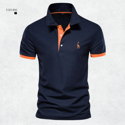 Fabrizio | Poloshirt an puur katoen voor een sportieve, relaxte look