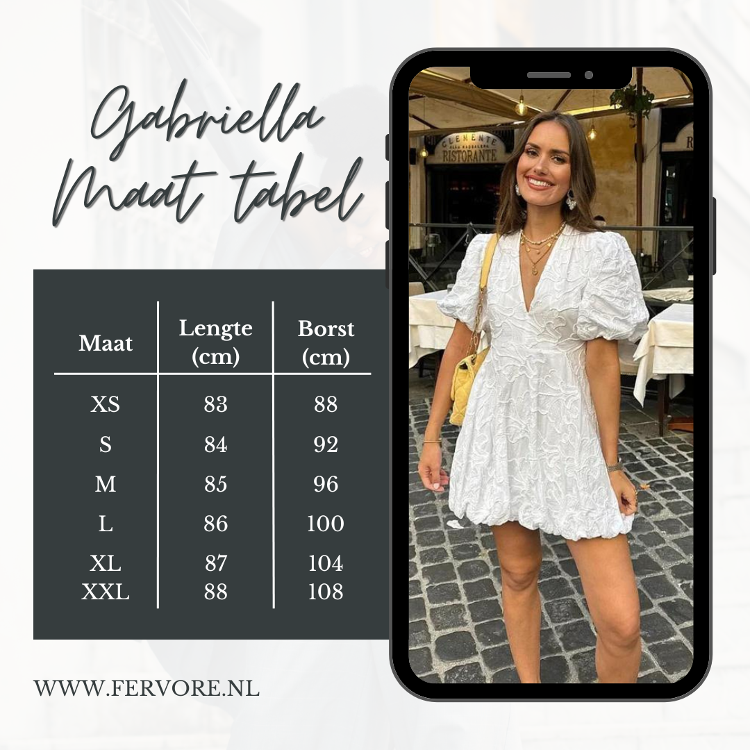 Gabriella | Elegante witte jurk