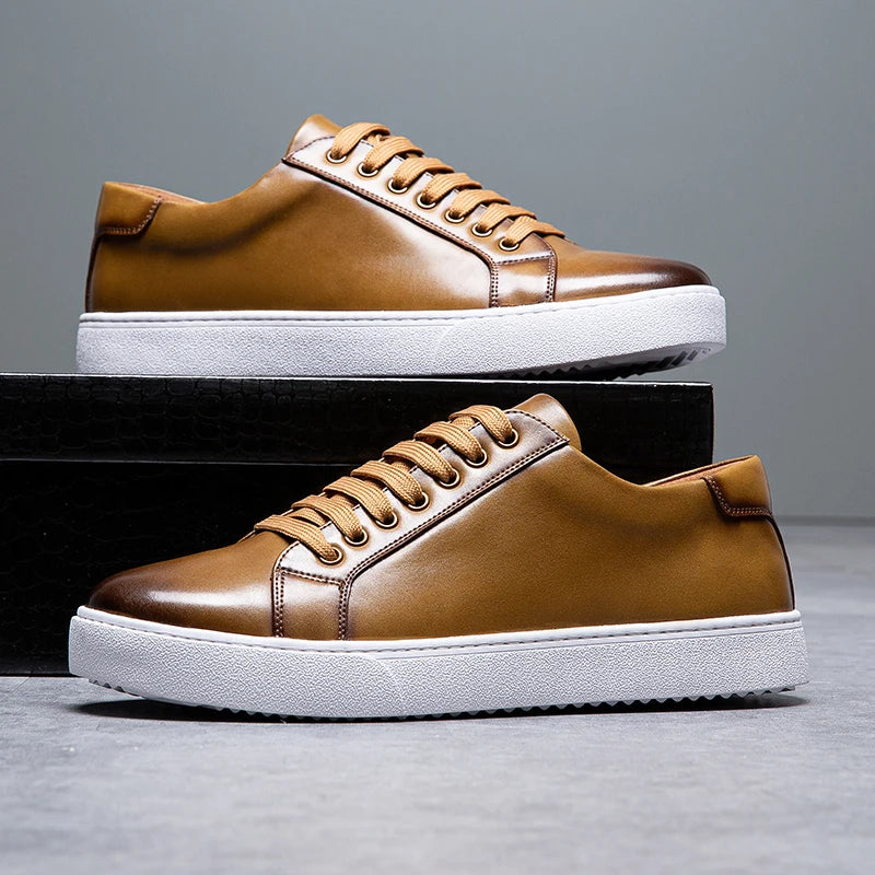 Franco - Leren herensneaker